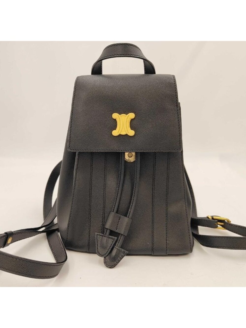 Celine Triomphe Backpack Leather Vintage
